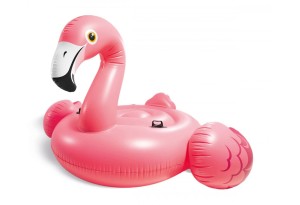 Надуваем Мега остров розово фламинго INTEX