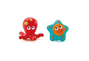 Октопод и морска звезда - играчка за баня