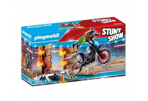 Playmobil - Каскадьорско шоу, Мотоциклет с огнена стена