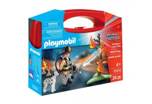 Playmobil - Преносимо куфарче: Спасяване при пожар