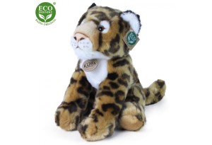 Плюшен Леопард, седящ, 30 см., серия Еко приятели