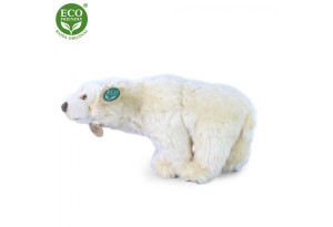 Плюшена Бяла мечка, стояща, 33 см., серия Еко приятели