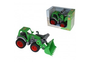 Polesie Toys Трактор с предно гребло - 37787, Многоцветен, 36+