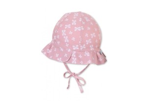 Розова детска шапка с принт на пеперуди, UV 50+, Sterntaler - 45 см. / 6-9 м.
