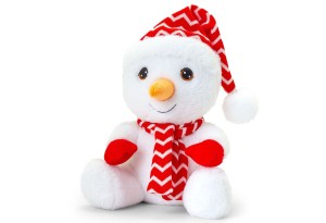 Снежен човек, плюшена коледна играчка, 20 см, Keel Toys