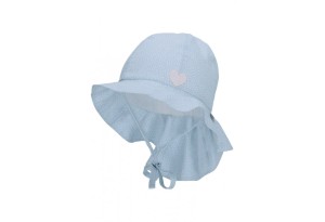 Светло синя детска лятна шапка с UV 50+ защита, Sterntaler - 47 см. / 9-12 м.