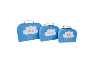 Три куфарчета за съхранение - Щастливият дъждовен облак
