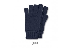 Тъмно сини детски плетени ръкавици