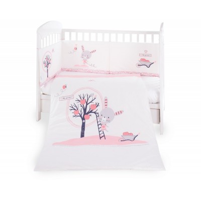 Бебешки спален комплект 2 части EU style 70/140 Pink Bunny