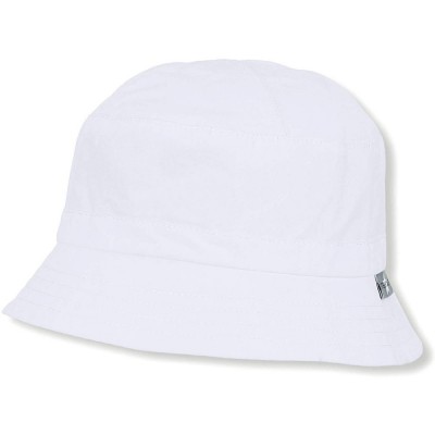 Бяла лятна шапка с UV 50+ защита - 55 см.