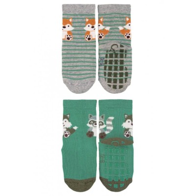 Детски чорапи със силиконови стопери - 2 чифта, Sterntaler - 17/18 / 6-12 м.
