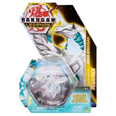 Игрален комплект Spin Master Bakugan Legends S5, светещо бакуган топче и карти, PEGATRIX WHITE