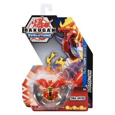 Комплект с топче Spin Master Bakugan Evolutions Platinum Series S4, DRAGONOID RED
