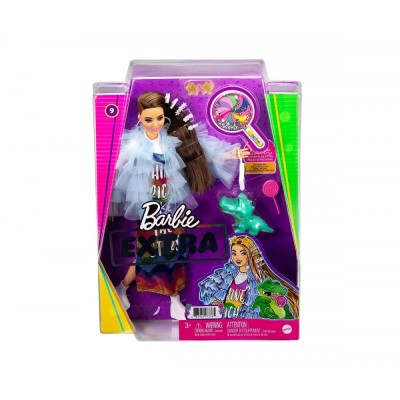 Кукла Barbie - Екстра: Рокля с цветовете на дъгата