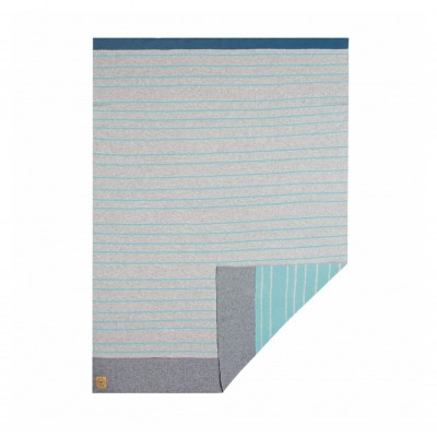 Плетено одеяло Lassig Stripers - Light Grey 75 x 100 cm