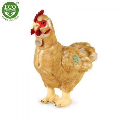 Плюшена Домашна кокошка с яйце, 33 см., серия Еко приятели