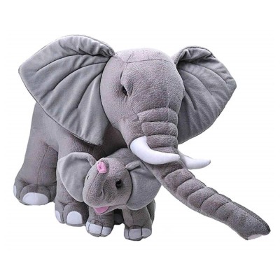 Плюшена играчка Wild Republic Слон мама и бебе 24102 76 см.